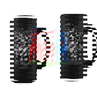 4Th Of July Pitbull Patriotic American Flag Red White Blue Coffee Mug - Thegiftio