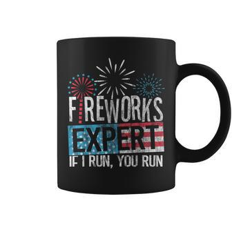 4Th Of July Red White And Blue Fireworks Expert Coffee Mug - Monsterry