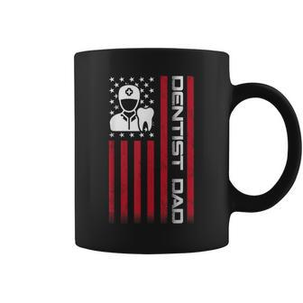 4Th Of July Us Flag Dentist Dad For Father's Day Coffee Mug - Monsterry