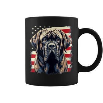 4Th Of July Us Flag English Mastiff Dog Coffee Mug - Monsterry