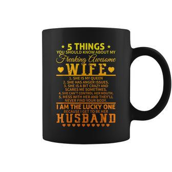 5 Things You Should Know About My Wife Husband Coffee Mug - Thegiftio UK