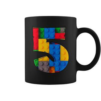 5 Year Old Blocks Building Master Builder 5Th Birthday Boy Coffee Mug - Monsterry