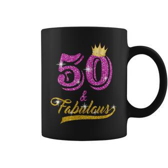 50 And Fabulous 50 Yrs Old B-Day 50Th Birthday Coffee Mug - Thegiftio UK