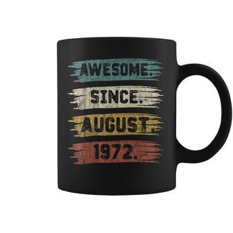 50 Years Old Awesome Since August 1972 50Th Birthday Coffee Mug | Crazezy CA