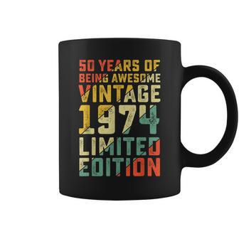 50Th Birthday 50 Years Old For Vintage 1974 Coffee Mug - Monsterry