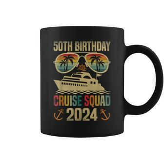 50Th Birthday Cruise Squad 2024 Matching Family Vacation Coffee Mug - Seseable