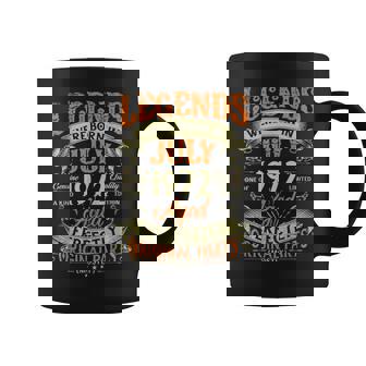 52Th Birthday 52 Years Old Legends Born In July 1972 Coffee Mug - Thegiftio UK