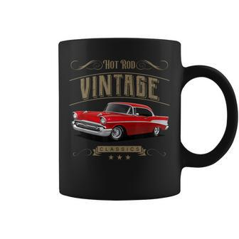 55 56 57 Chevys Truck Bel Air Vintage Cars Hotrod Red Coffee Mug - Monsterry