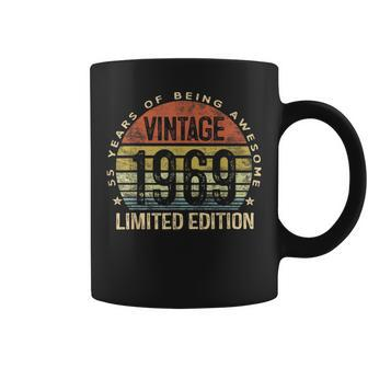 55 Year Old Vintage 1969 Limited Edition 55Th Birthday Coffee Mug - Monsterry