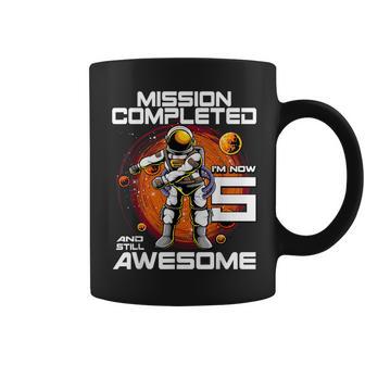 5Th Birthday Astronaut 5 Years Old Outer Space Birthday Coffee Mug - Monsterry