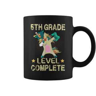 5Th Grade Level Complete Gamer 2024 Graduation Unicorn Dab Coffee Mug - Monsterry