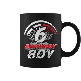6 Year Old Race Car 6Th Birthday Boy Party Racing Pit Crew Coffee Mug - Monsterry AU