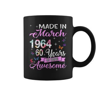 60 Year Old Made In March 1964 60Th Birthday Women Coffee Mug - Thegiftio UK