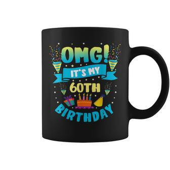 60 Year Old Omg It's My 60Th Birthday Coffee Mug - Thegiftio UK