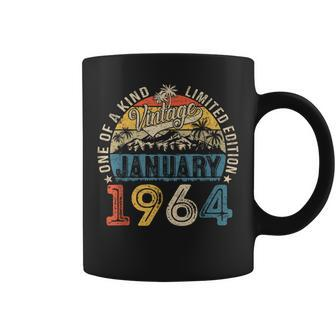 60 Years Old Made In 1964 January 1964 Vintage 60Th Birthday Coffee Mug - Seseable