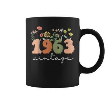60 Years Old Vintage 1963 60Th Birthday Wildflower Coffee Mug - Monsterry