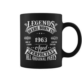60Th Birthday Vintage Born In 1963 60 Years Old B-Day Coffee Mug - Monsterry