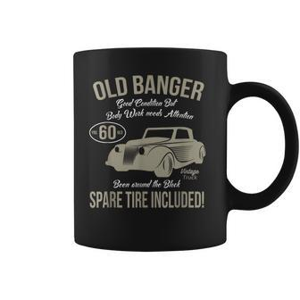 60Th Birthday Vintage Old Banger 60 Years Old Retro Coffee Mug - Thegiftio UK