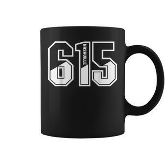 615 Area Code Pride Nashville Tennessee Vintage Coffee Mug - Monsterry