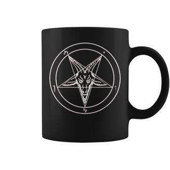 666 Satan Star Motif With Skull Pentagram Tassen - Geschenkecke