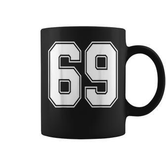 69 Number 69 Sports Jersey My Favorite Player 69 Coffee Mug - Monsterry DE