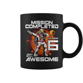 6Th Birthday Astronaut 6 Years Old Outer Space Birthday Coffee Mug - Monsterry