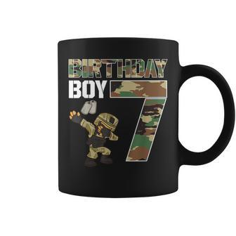 7 Year Old Boy Military Army 7Th Birthday Boy Coffee Mug - Monsterry CA