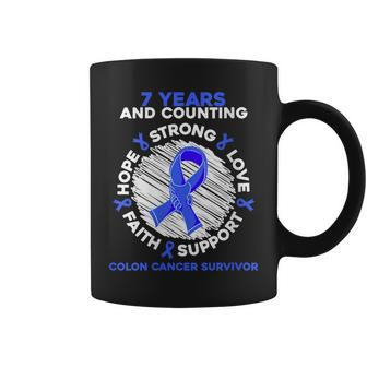 7 Years Cancer Free Colon Cancer Survivor For Men Coffee Mug | Mazezy