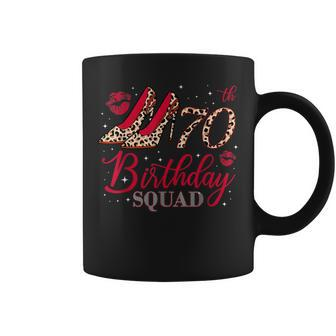 70 Year Old Birthday Squad Leopard 70Th Birthday Matching Coffee Mug - Thegiftio UK
