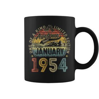 70 Year Old Made In 1954 Vintage January 1954 70Th Birthday Coffee Mug - Thegiftio UK