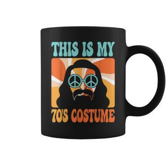 This Is My 70S Costume Groovy Hippie Theme Party Outfit Men Coffee Mug - Seseable