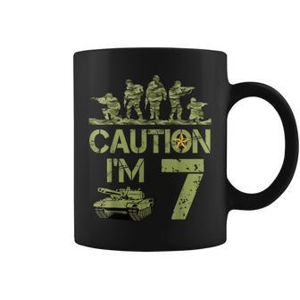 7Th Army Birthday Military I'm 7 Year Old Camo Birthday Coffee Mug - Seseable