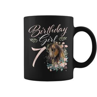 7Th Birthday Girl Horse Lover 7 Years Old Bday Coffee Mug - Thegiftio UK