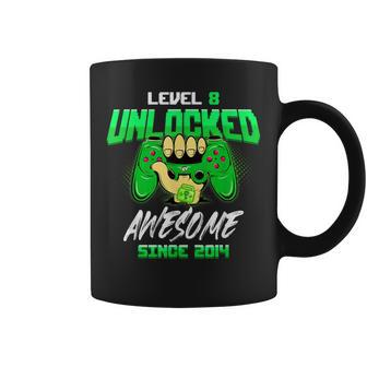 8 Year Old Boy Level 8 Unlocked Awesome 2014 Birthday Coffee Mug | Crazezy