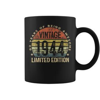 80 Year Old Vintage 1944 Limited Edition 80Th Birthday Coffee Mug | Mazezy AU