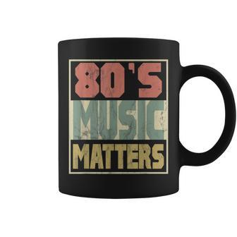 80S Music Matters Vintage 80S Style Retro Colors Coffee Mug - Monsterry DE