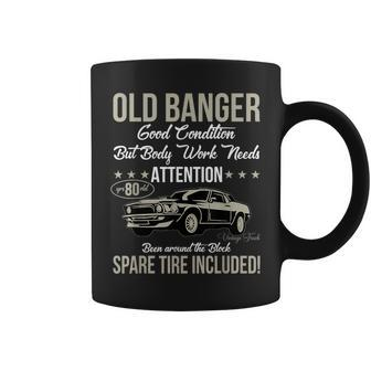 80Th Birthday Vintage Old Banger 80 Years Old Retro Coffee Mug - Thegiftio UK