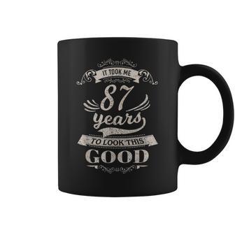 87Th Birthday Born 1932 Vintage 87 Year Old Coffee Mug - Monsterry UK