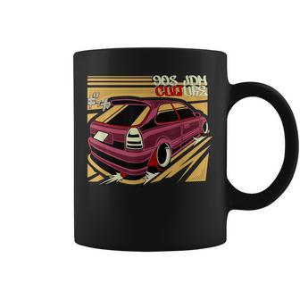 90S Jdm Ek Hatch Car Graphic Coffee Mug - Monsterry CA