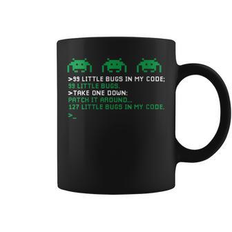 99 Little Bugs In My Code It Programming Song Pun Coffee Mug - Monsterry DE