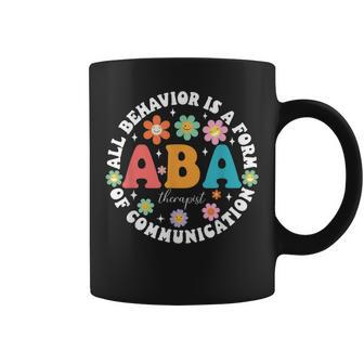 Aba Therapist Behavior Analyst Autism Therapy Rbt Floral Coffee Mug - Monsterry DE