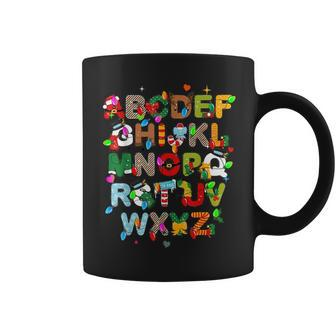 Abcs Learning Kindergarten Teacher Christmas Lights Alphabet Coffee Mug - Monsterry UK