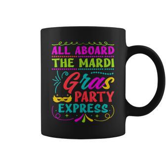 All Aboard The Mardi Gras Party Express Street Parade Coffee Mug - Monsterry CA