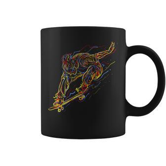 Abstract Skateboarding Coffee Mug - Thegiftio UK