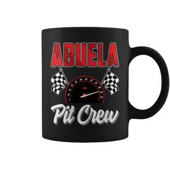 Abuela Pit Crew Race Car Birthday Party Racing Family Coffee Mug - Monsterry