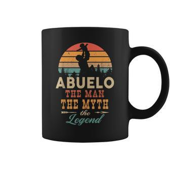 Abuelo The Man The Myth The Legend Retro Vintage Abuelo Coffee Mug - Monsterry UK