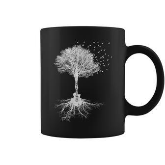 Acoustic Guitar Player Nature Tree Birthday Christmas Coffee Mug - Monsterry