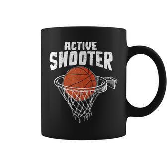 Active Shooter Basketball Lovers Basketball Player Coffee Mug - Monsterry AU