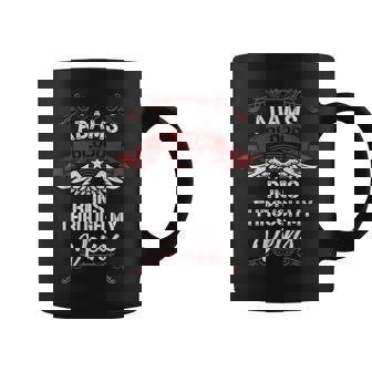 Adams Blood Runs Through My Veins Last Name Family Coffee Mug - Seseable
