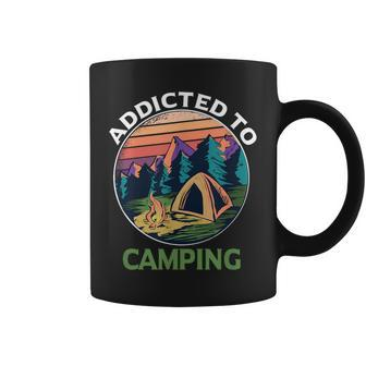 Addicted To Camping Camping Coffee Mug - Thegiftio UK